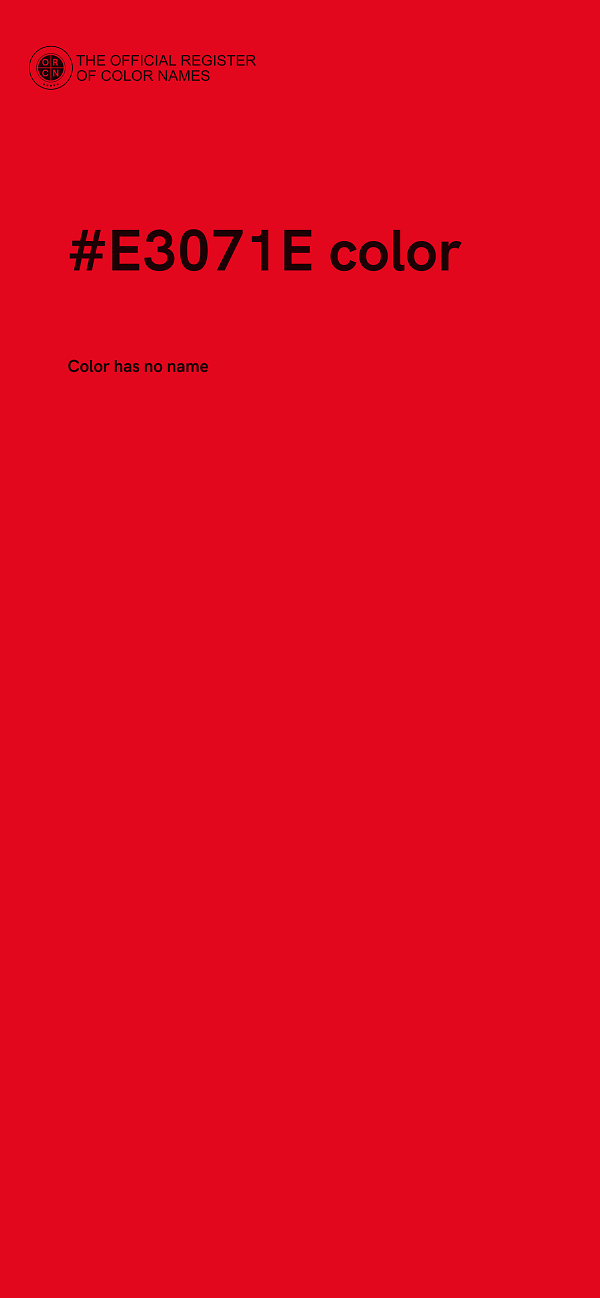 #E3071E color image