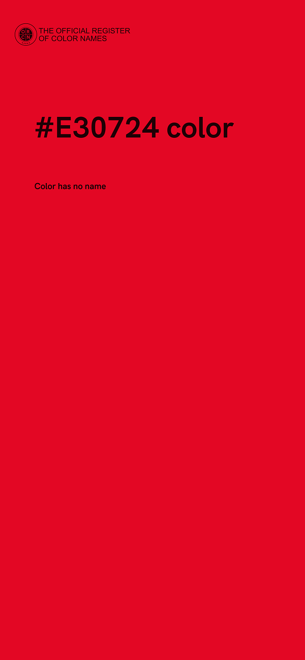 #E30724 color image