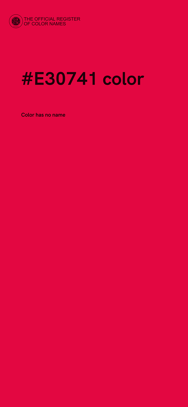#E30741 color image