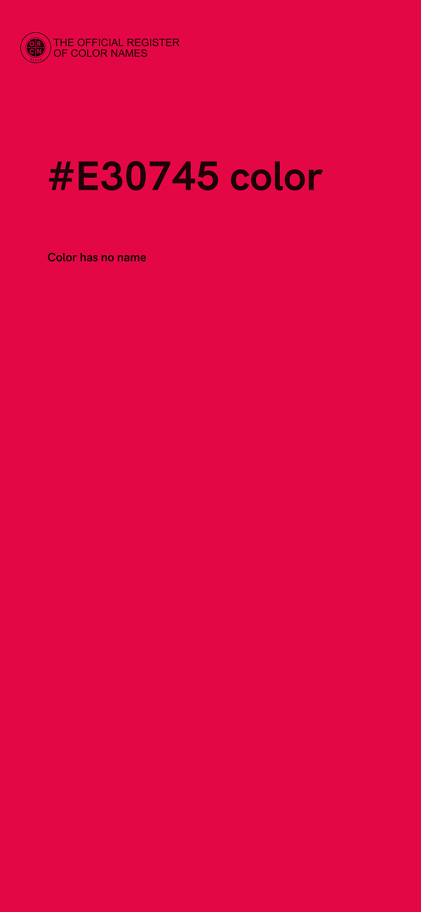 #E30745 color image