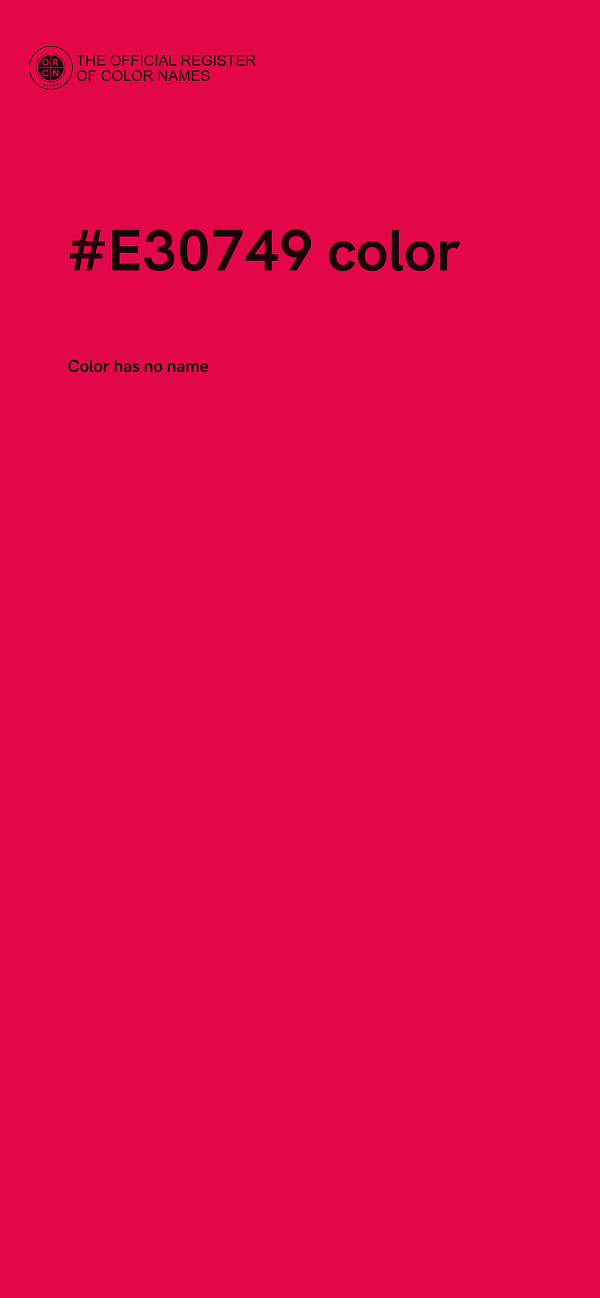 #E30749 color image