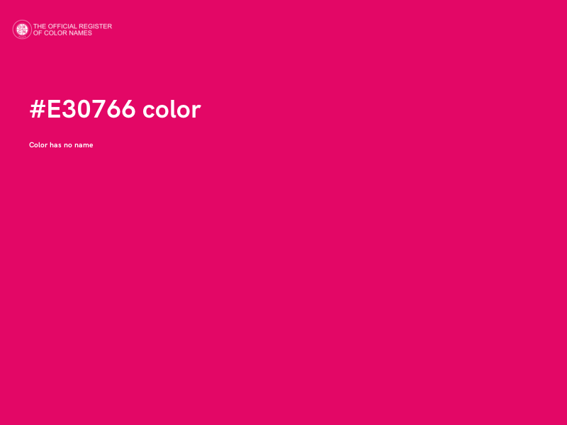 #E30766 color image