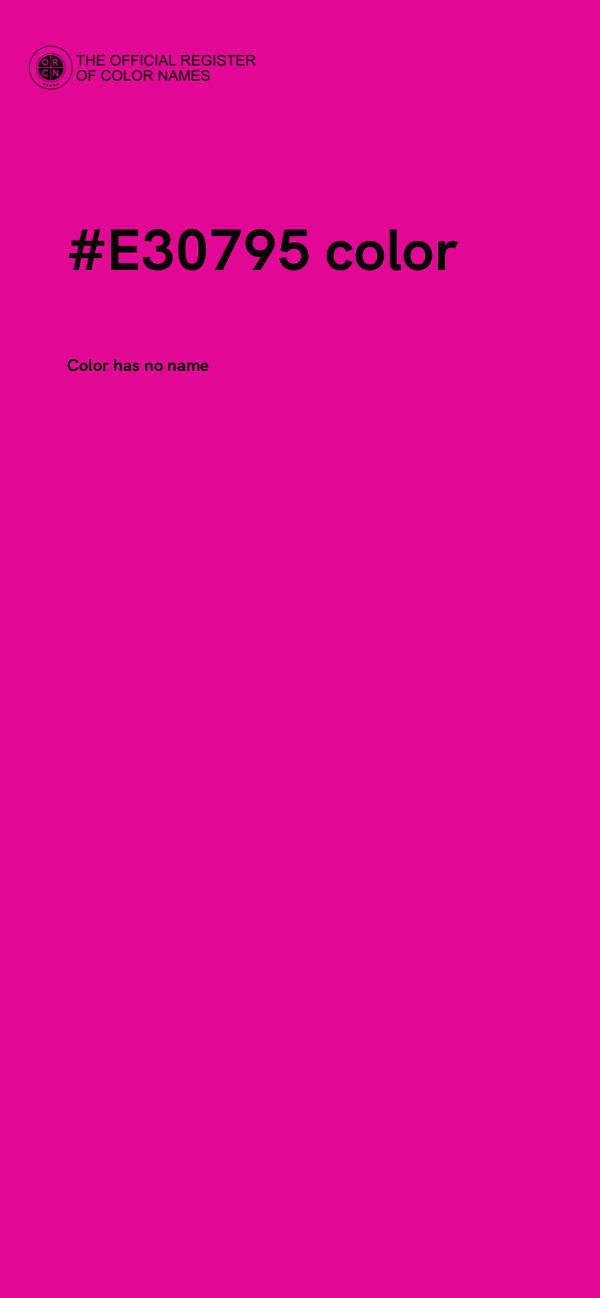 #E30795 color image