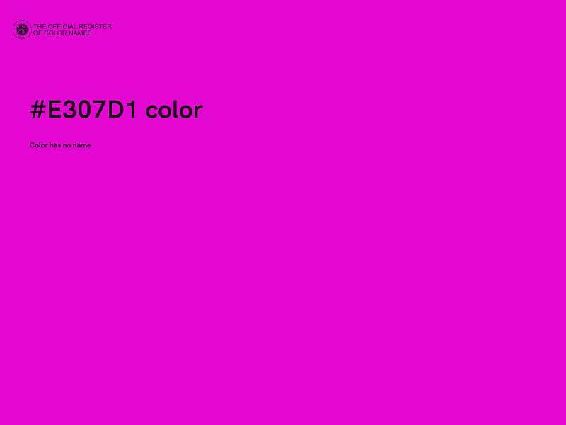 #E307D1 color image