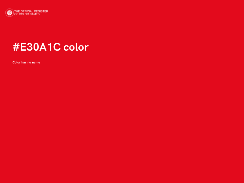 #E30A1C color image