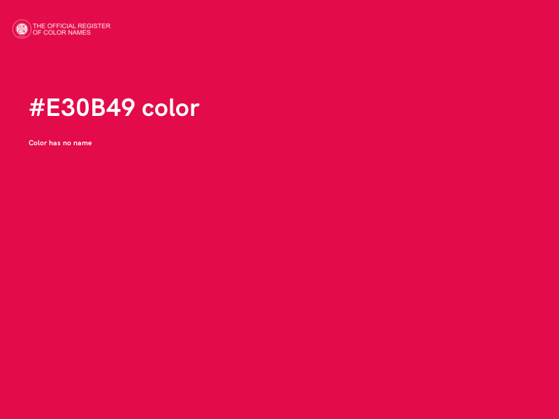 #E30B49 color image