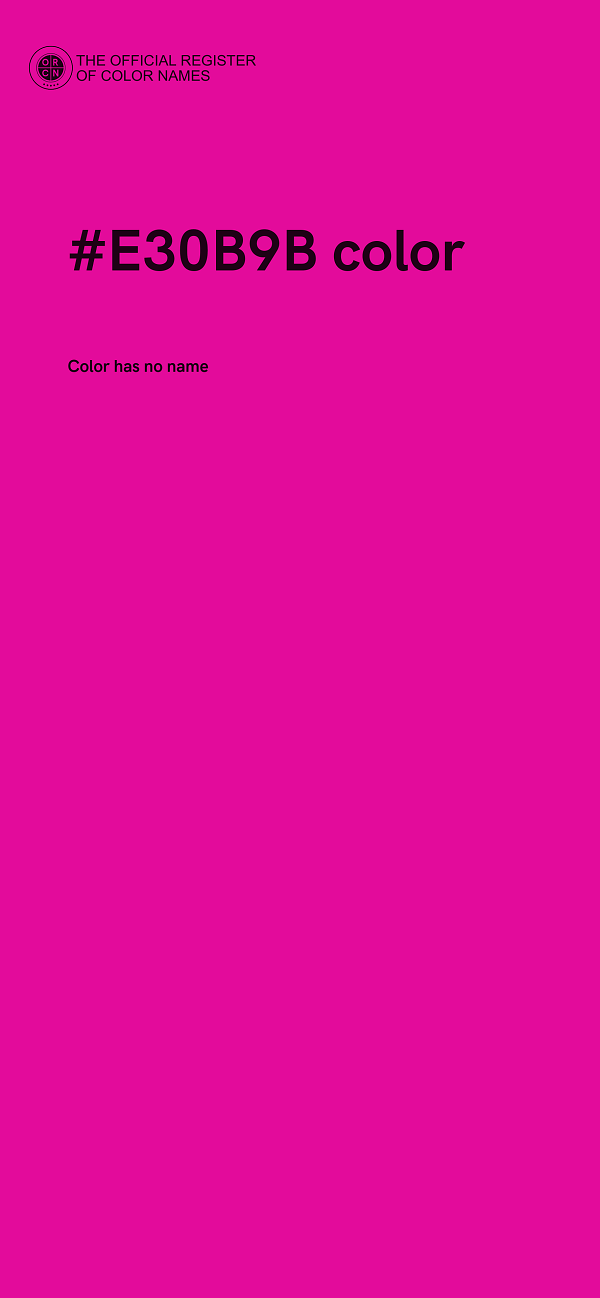 #E30B9B color image