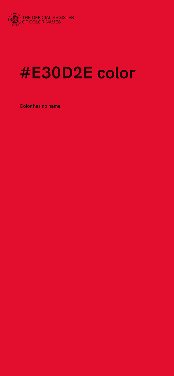 #E30D2E color image