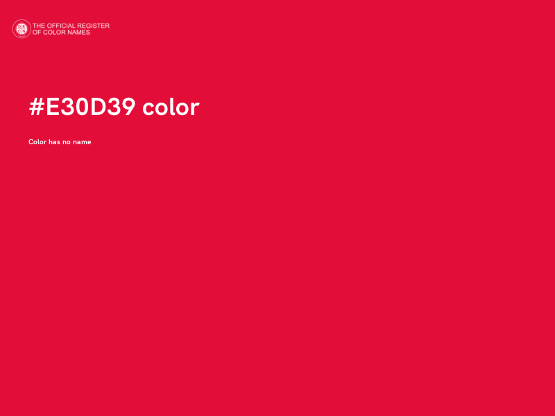 #E30D39 color image