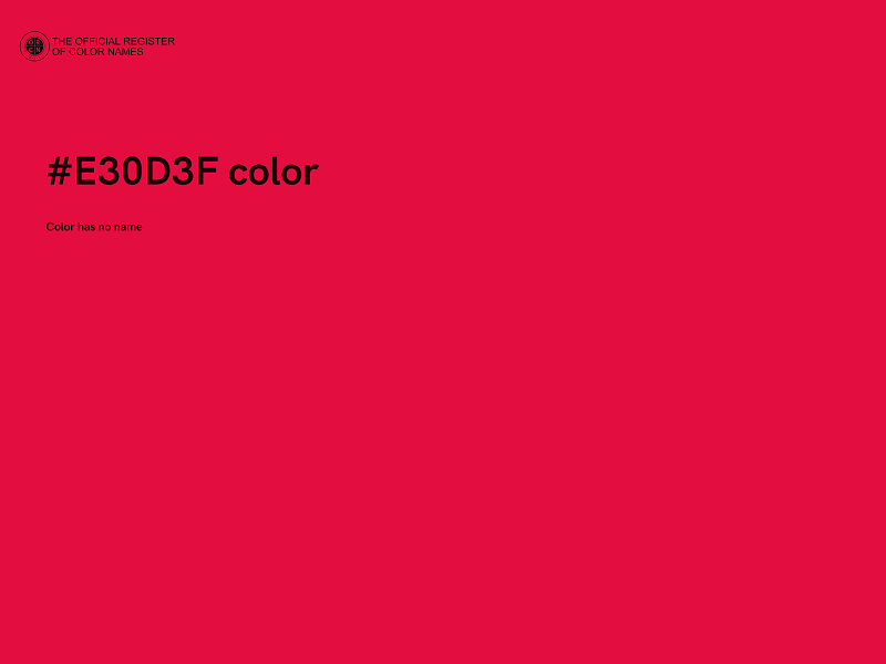 #E30D3F color image