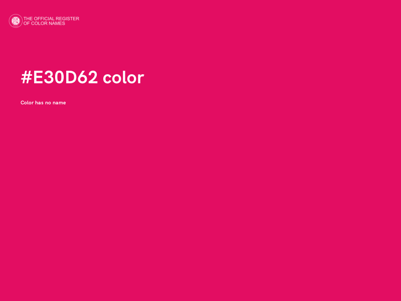 #E30D62 color image