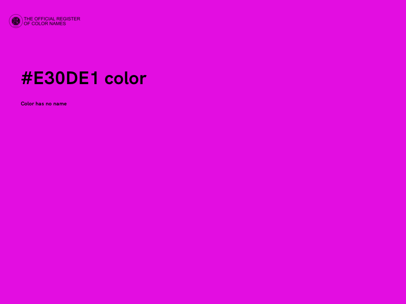 #E30DE1 color image
