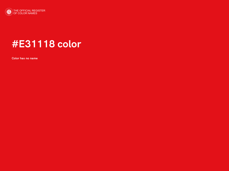 #E31118 color image