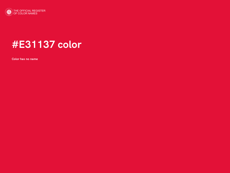 #E31137 color image