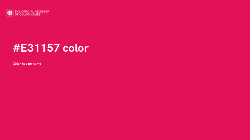 #E31157 color image