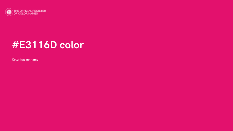 #E3116D color image
