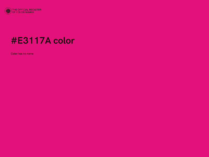 #E3117A color image