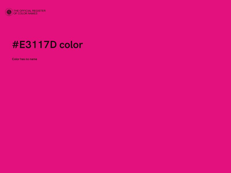 #E3117D color image