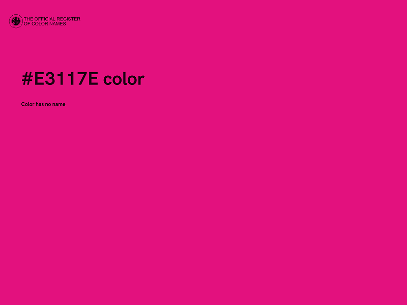 #E3117E color image