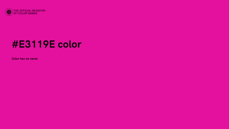 #E3119E color image