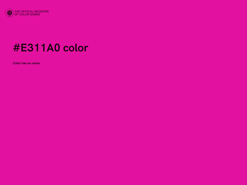 #E311A0 color image