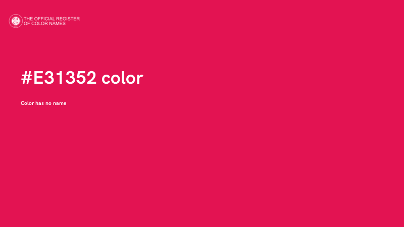 #E31352 color image