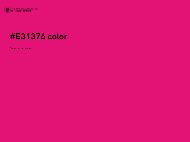 #E31376 color image
