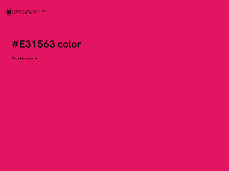 #E31563 color image