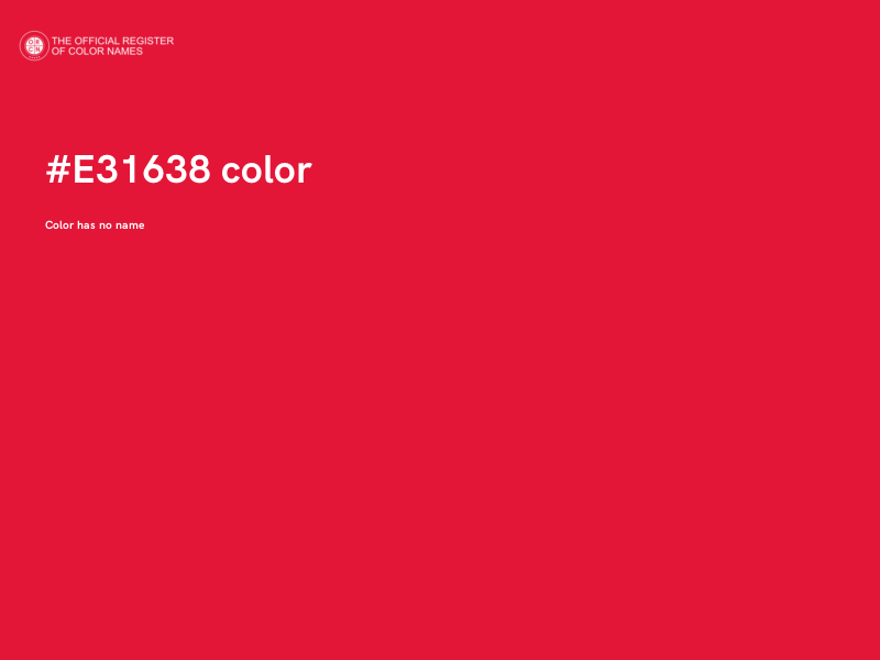 #E31638 color image