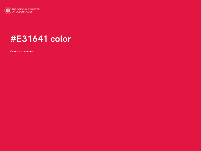 #E31641 color image