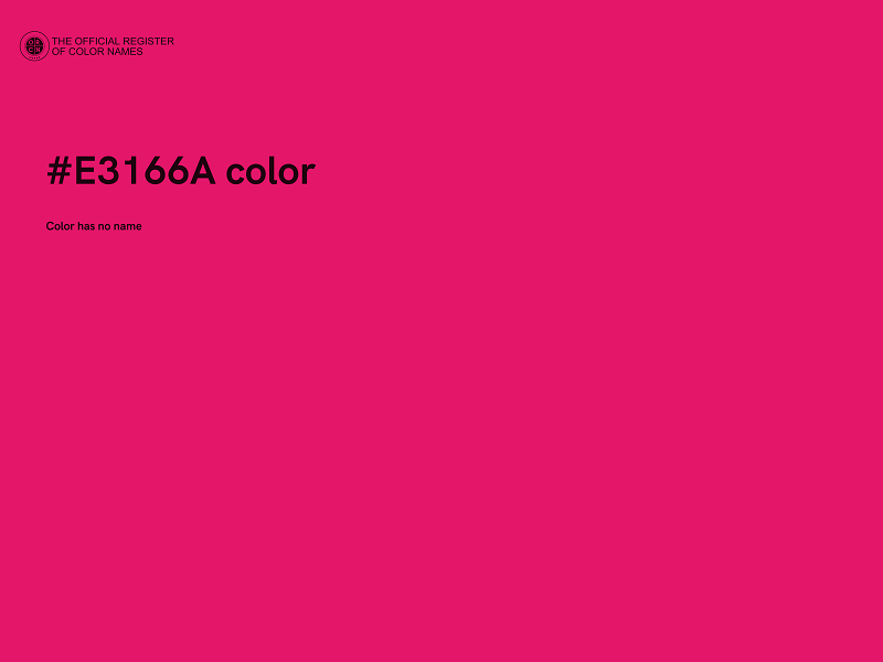 #E3166A color image