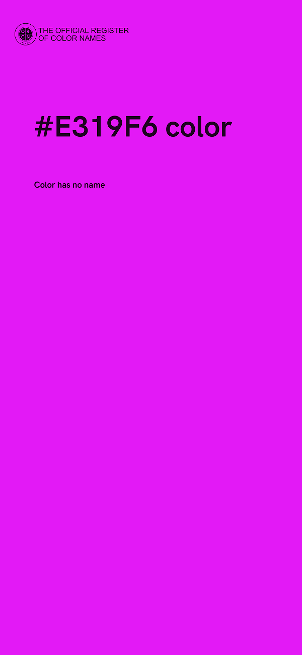 #E319F6 color image