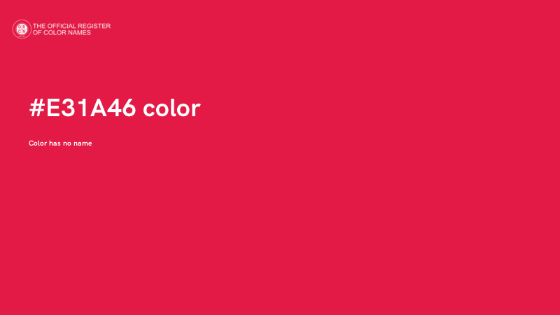 #E31A46 color image