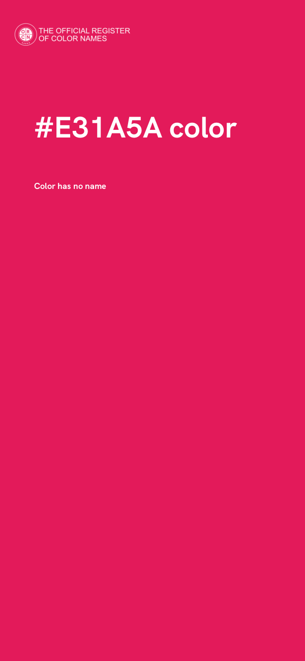 #E31A5A color image