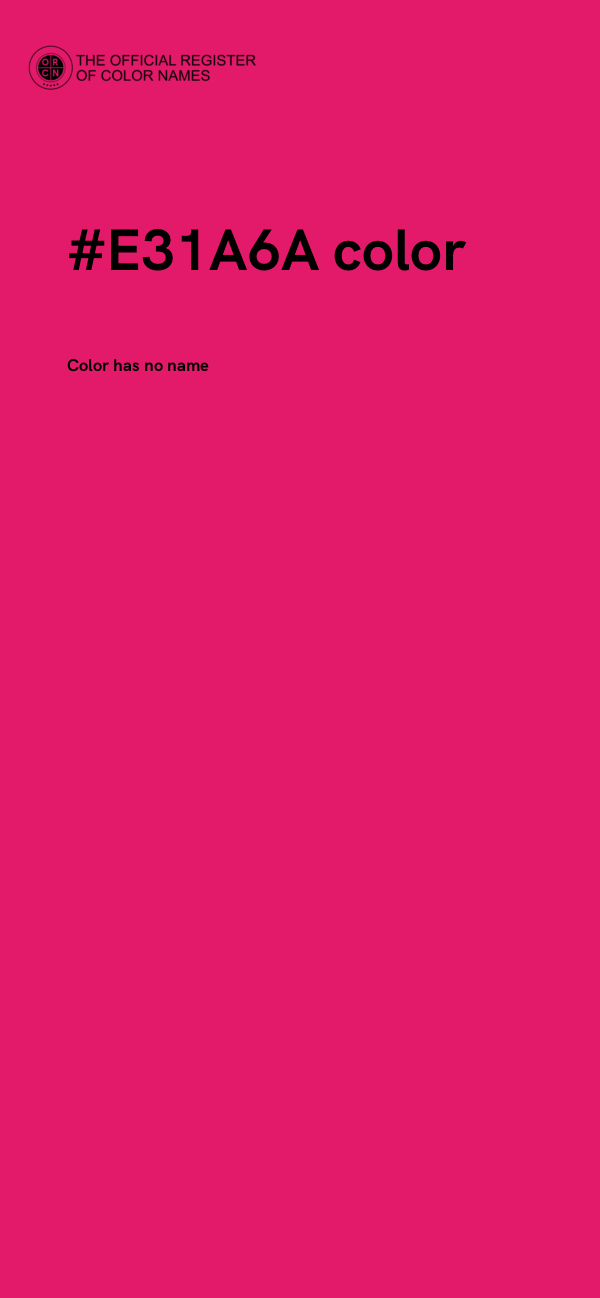 #E31A6A color image