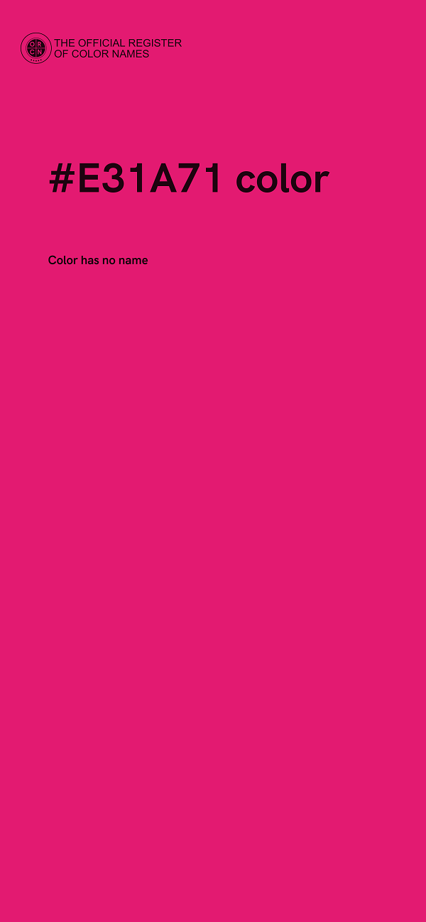 #E31A71 color image