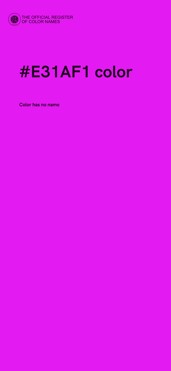#E31AF1 color image