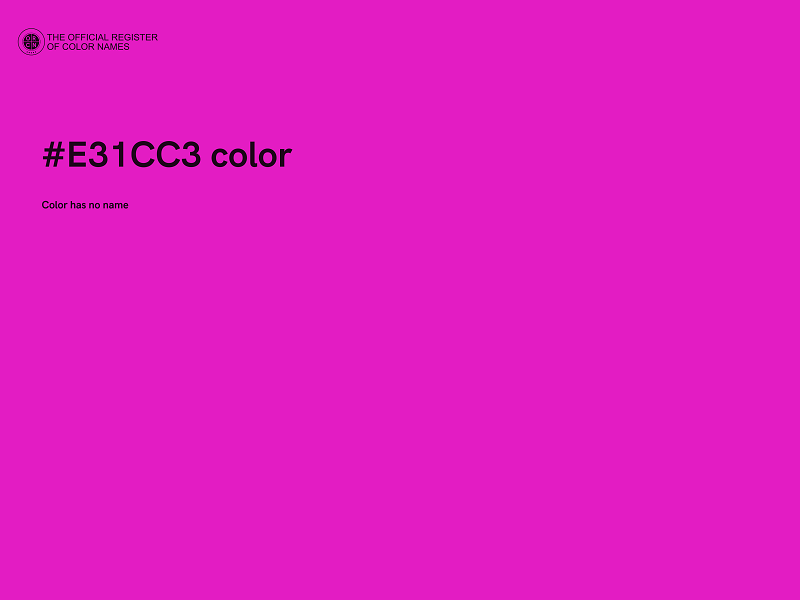 #E31CC3 color image