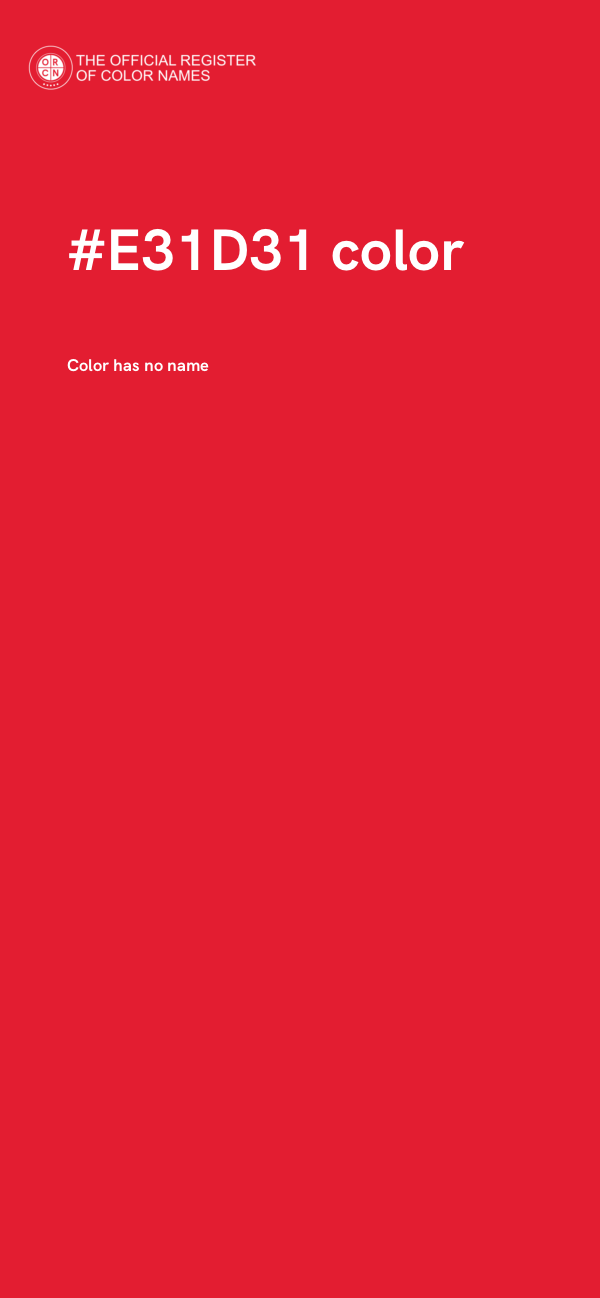 #E31D31 color image