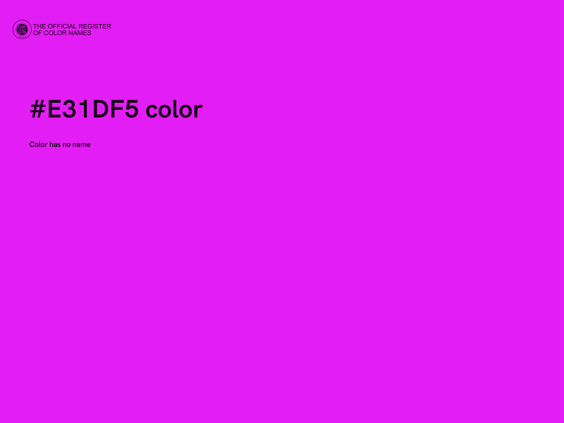 #E31DF5 color image