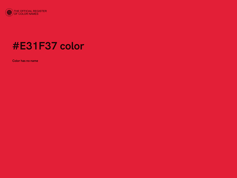 #E31F37 color image