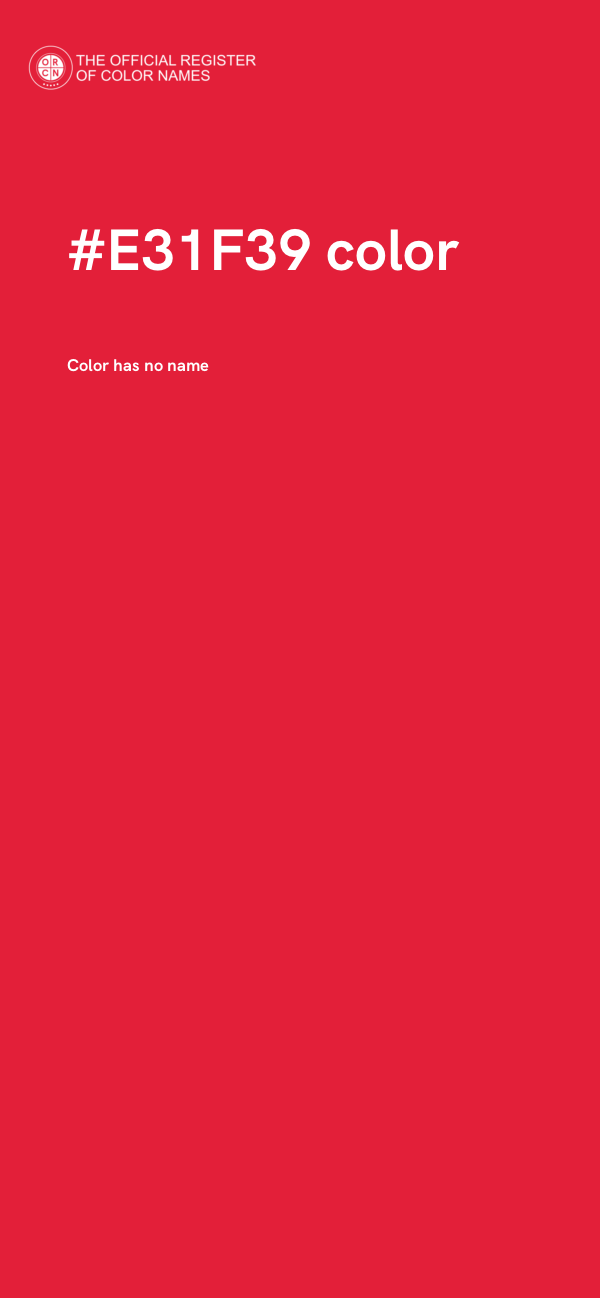#E31F39 color image