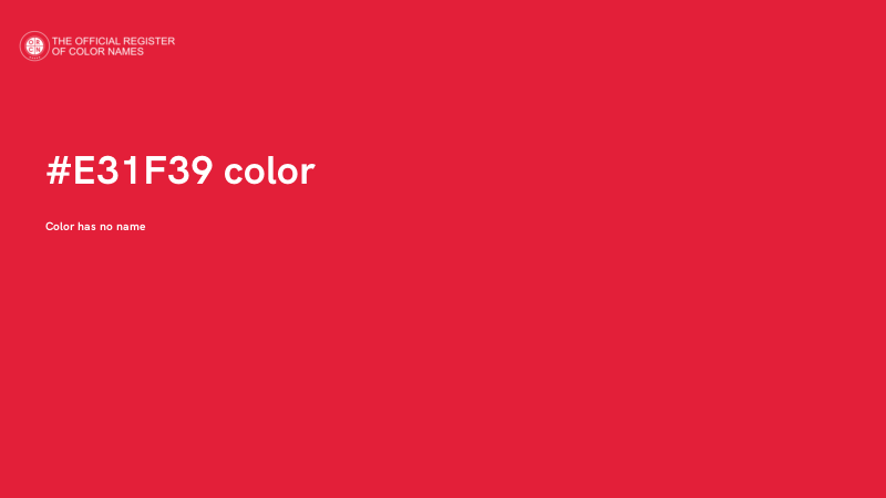 #E31F39 color image
