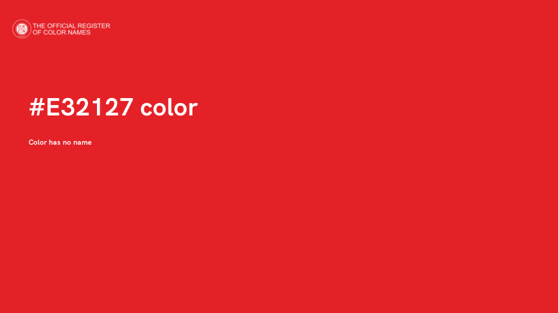 #E32127 color image