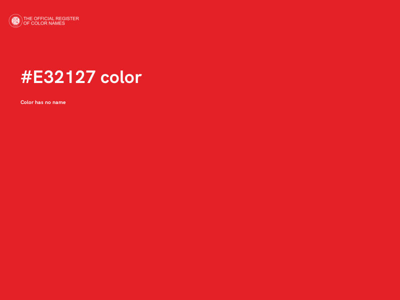 #E32127 color image