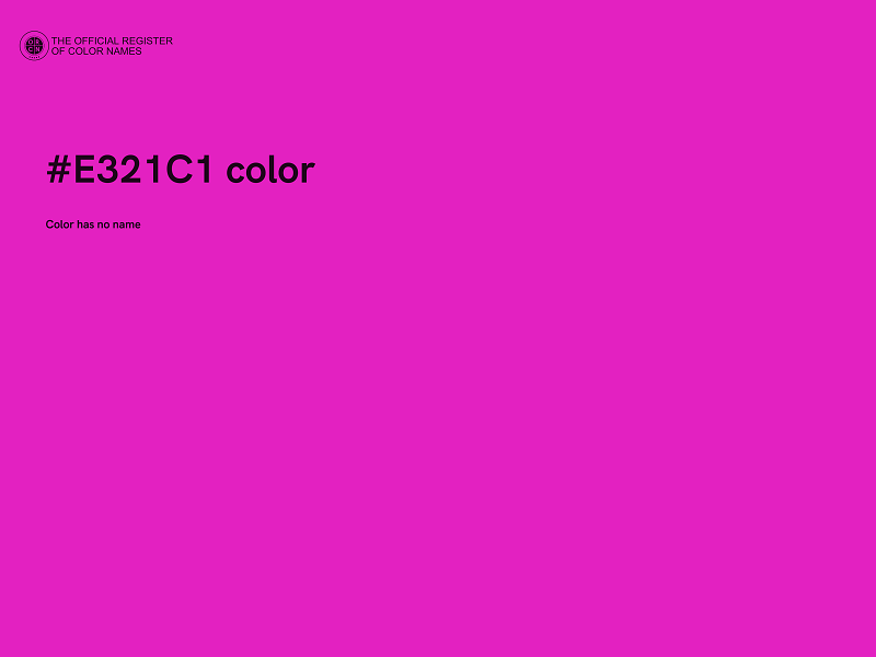 #E321C1 color image