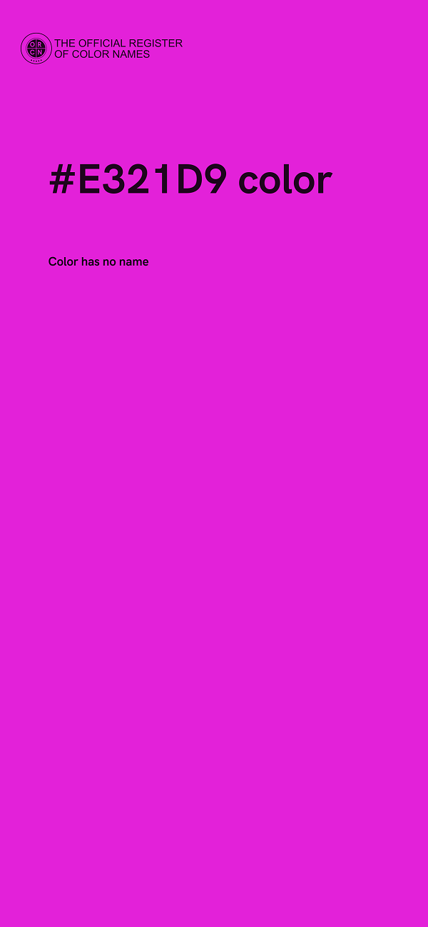 #E321D9 color image
