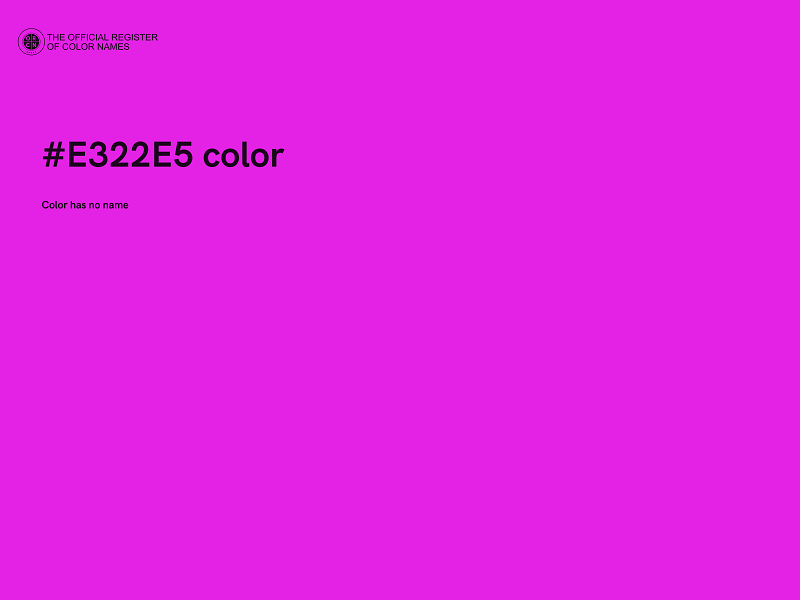 #E322E5 color image