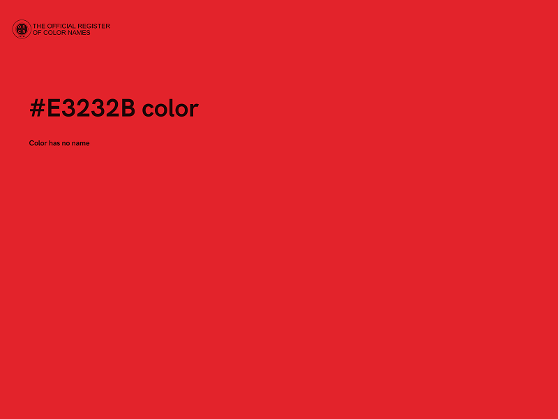 #E3232B color image