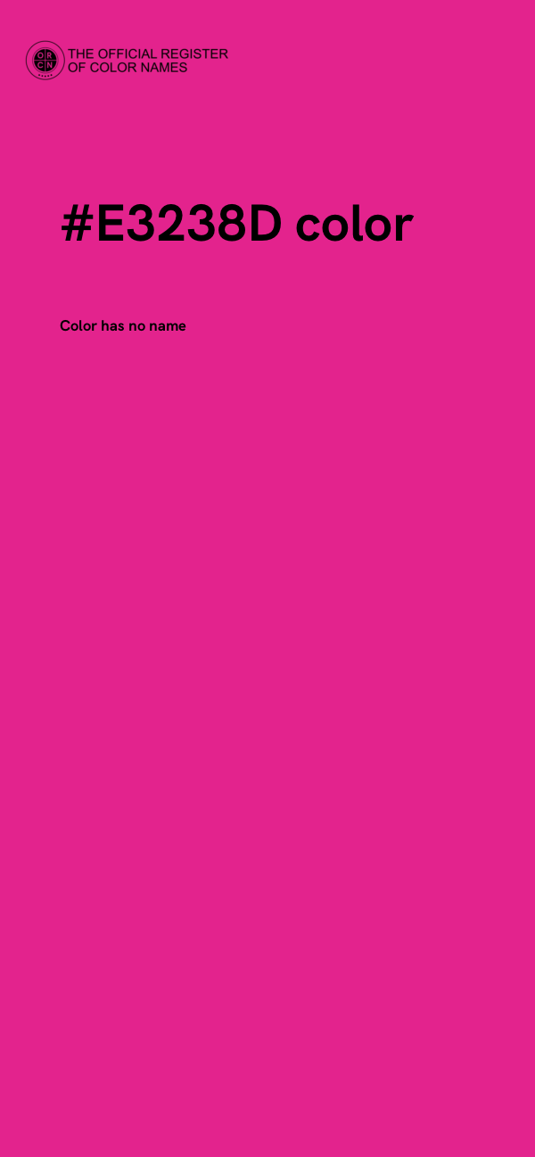 #E3238D color image